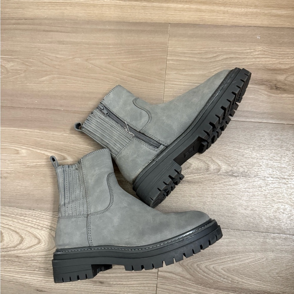 Time and Tru Gray Ankle Boots